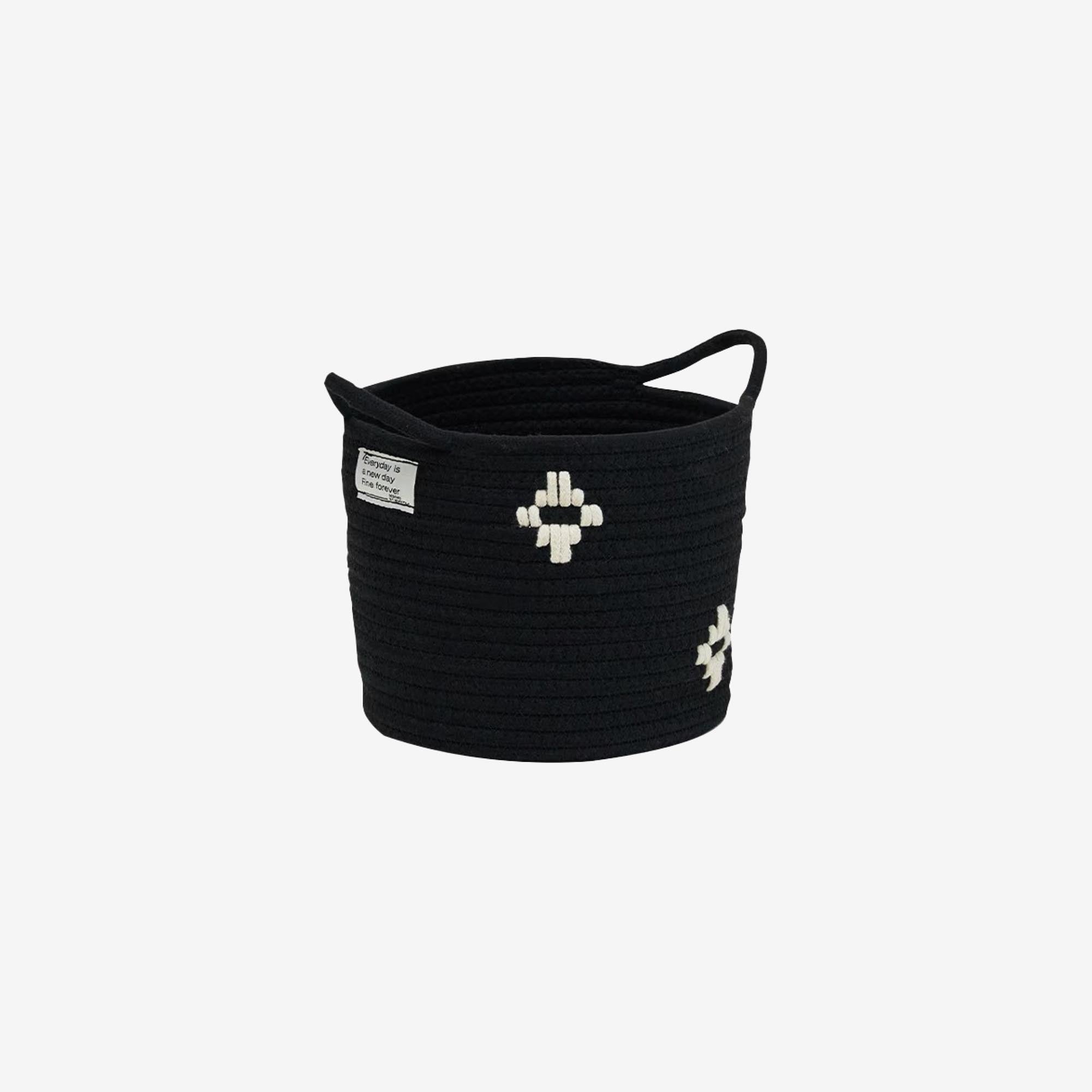 Aztec Print Woven Basket