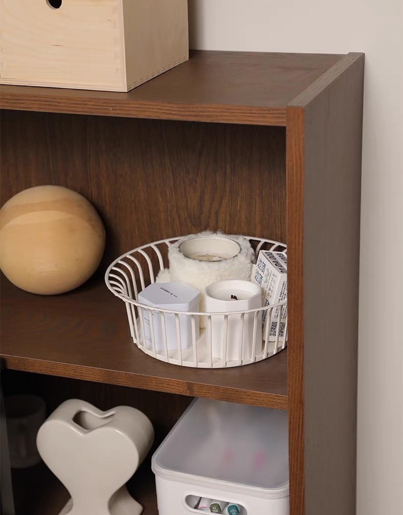 White Metal Wire Basket