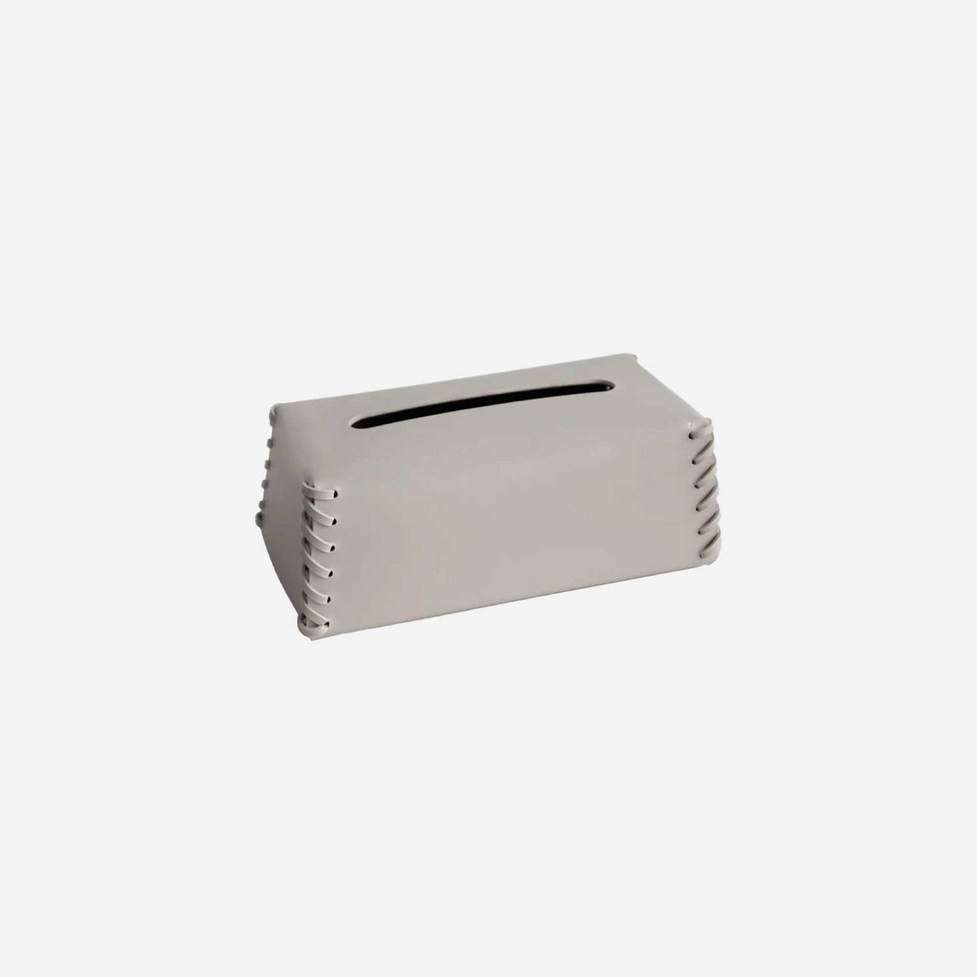 Leather Stitched Edge Tissue Box