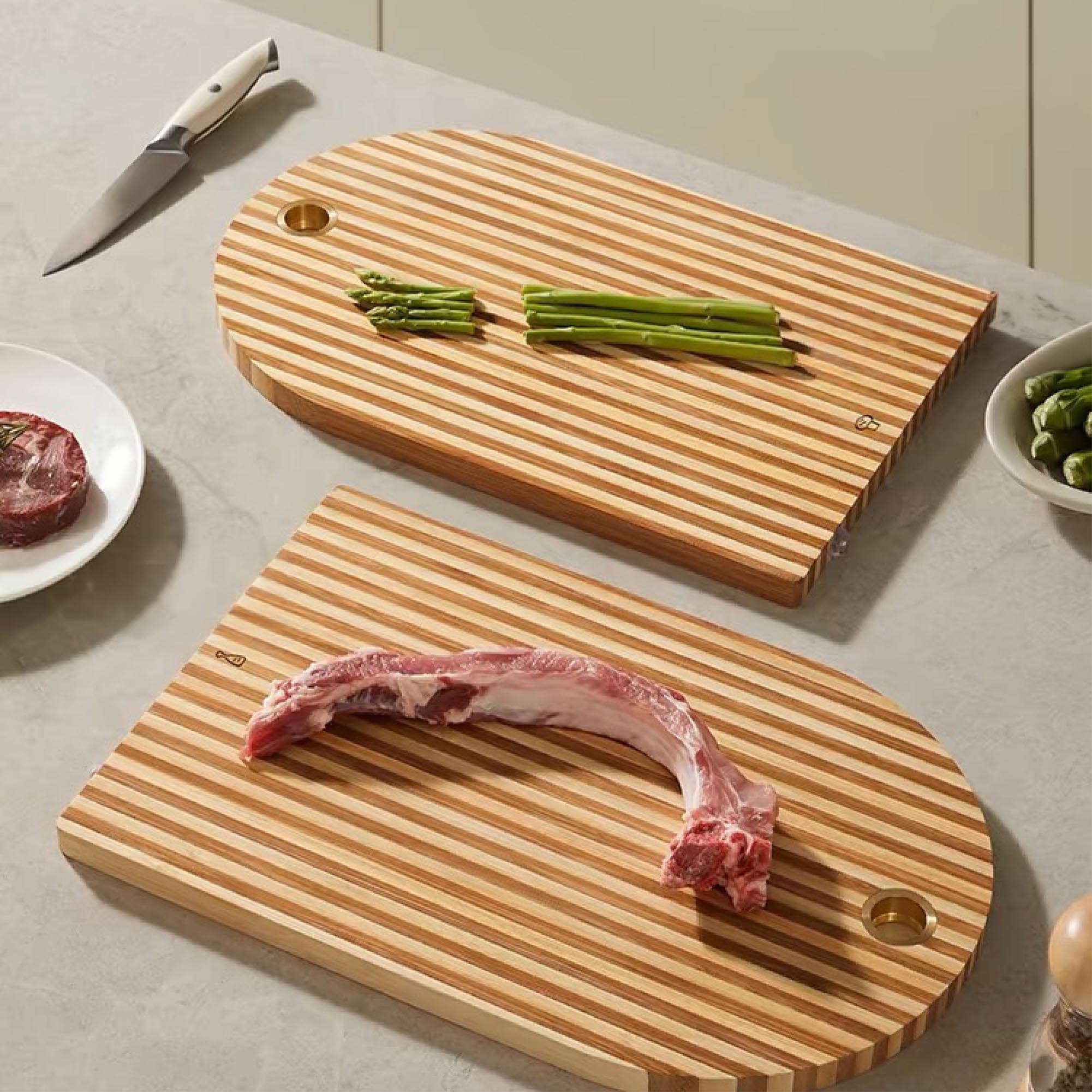 Wooden Striped Chopping Board