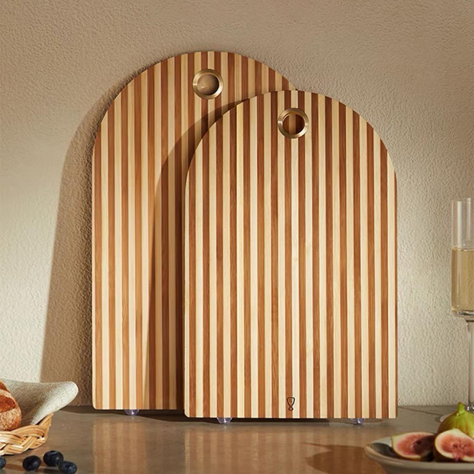 Wooden Striped Chopping Board