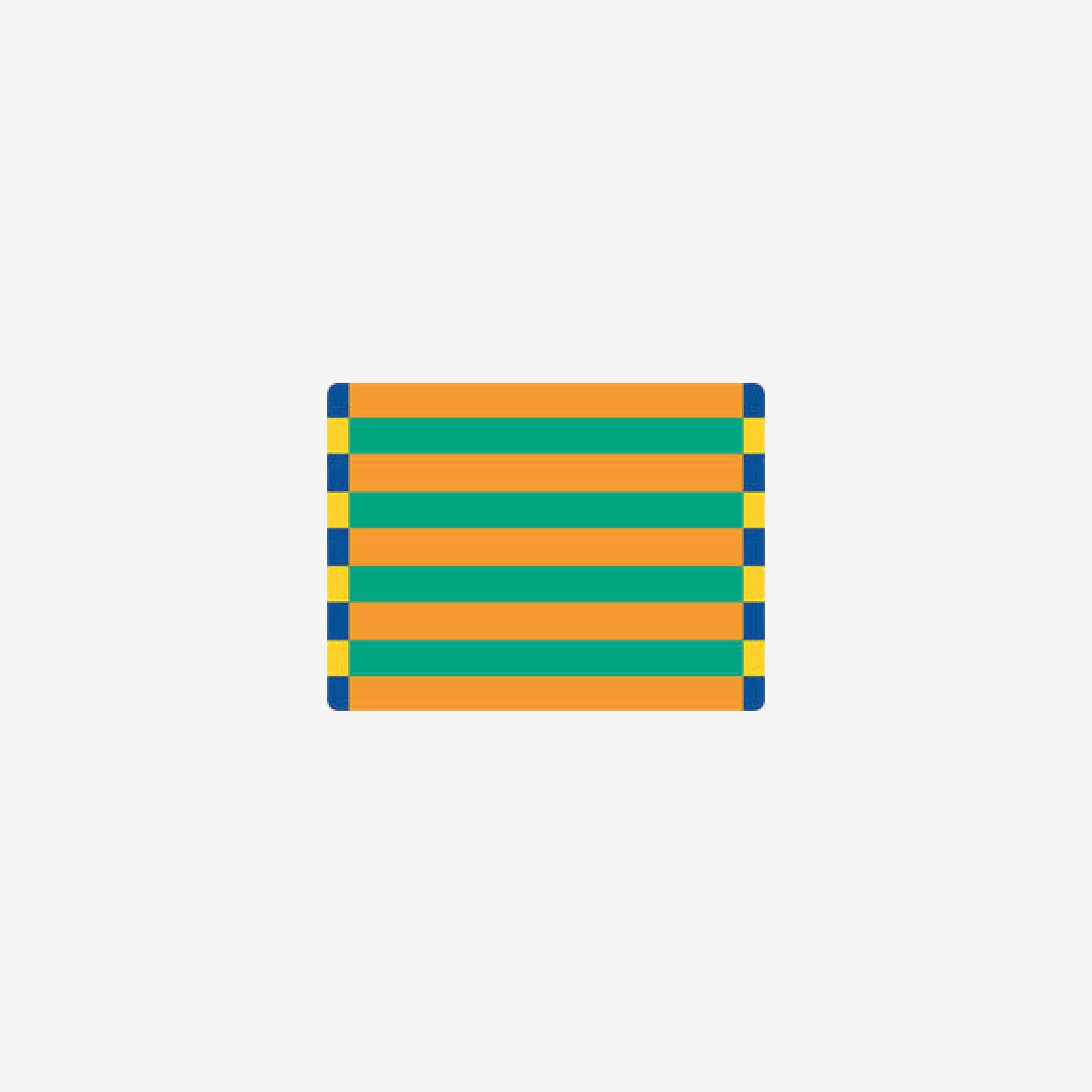 Color-Blocking Striped Placemat