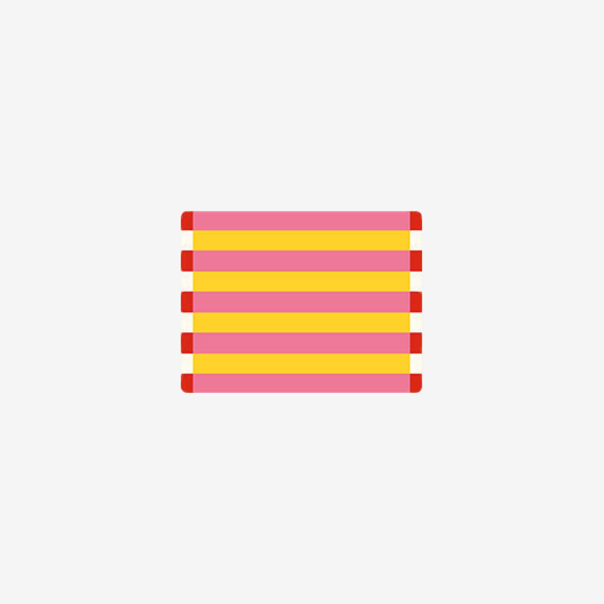 Color-Blocking Striped Placemat