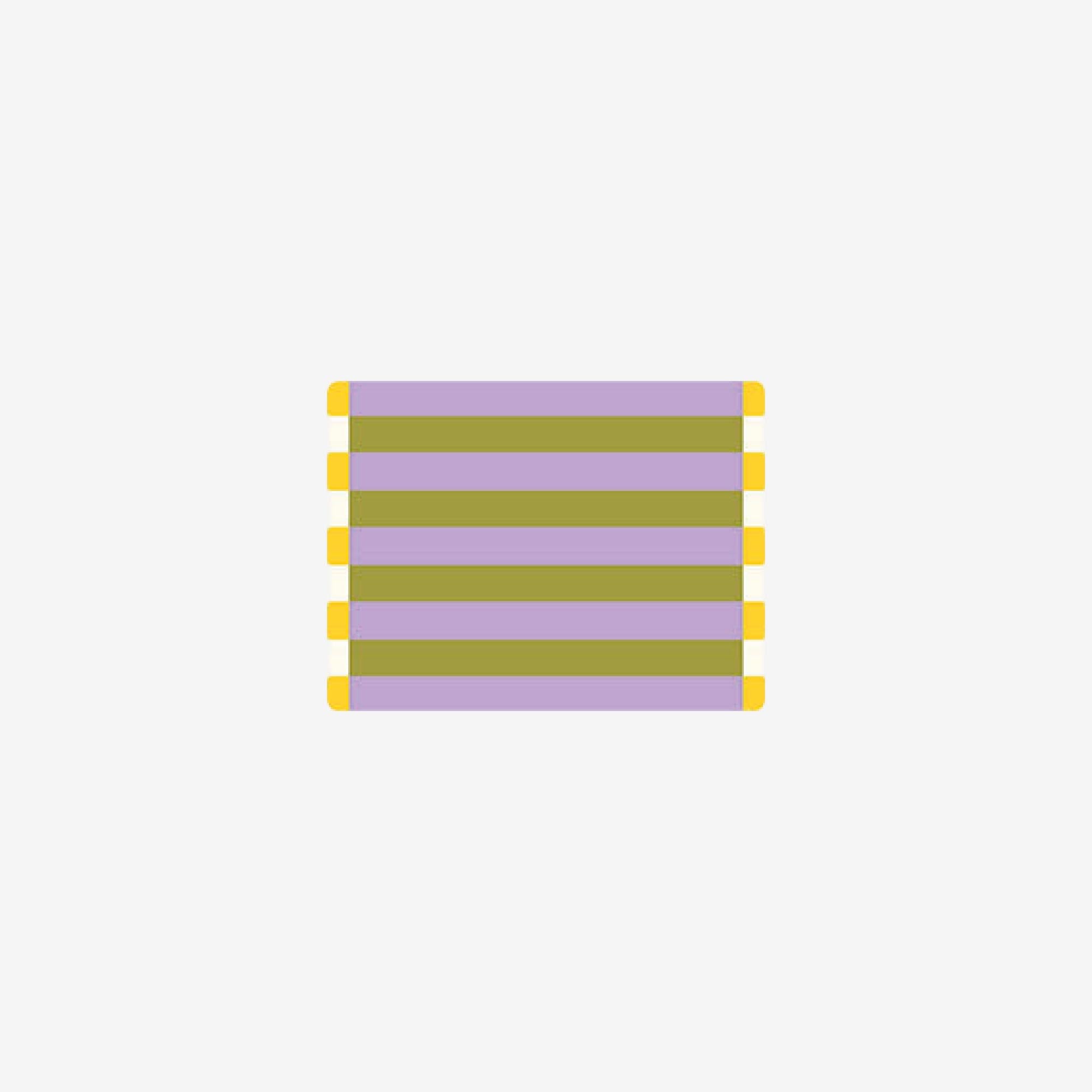 Color-Blocking Striped Placemat