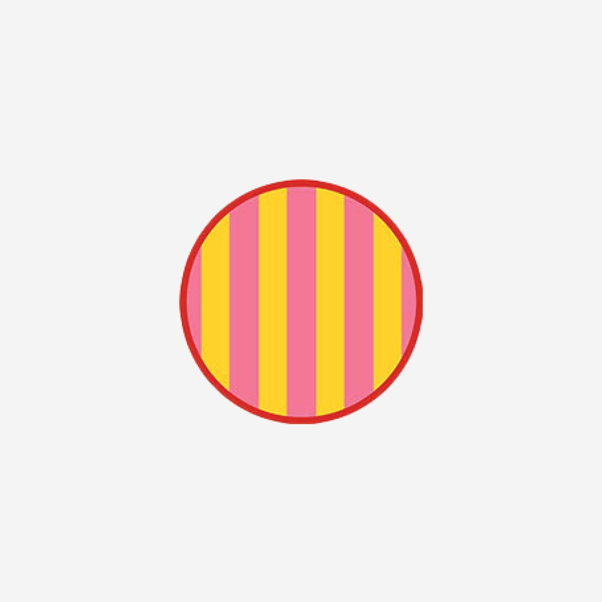 Color-Blocking Striped Round Trivet