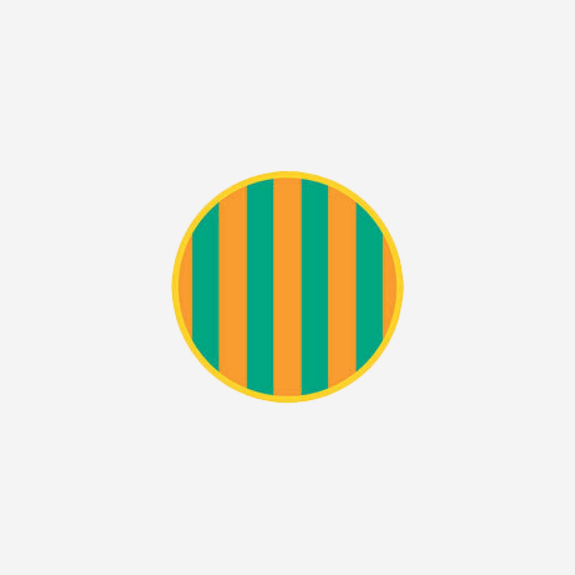 Color-Blocking Striped Round Trivet