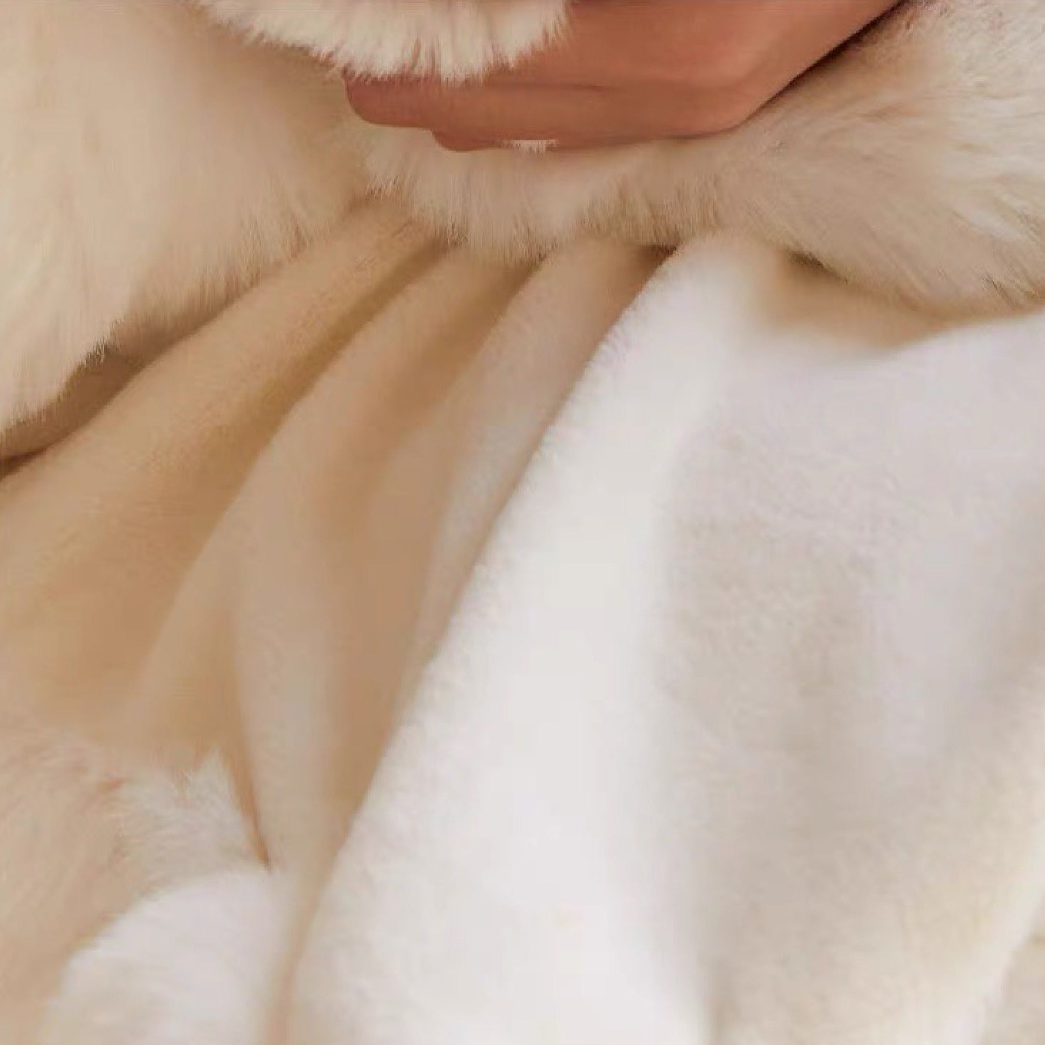 Faux Rabbit Fur Throw