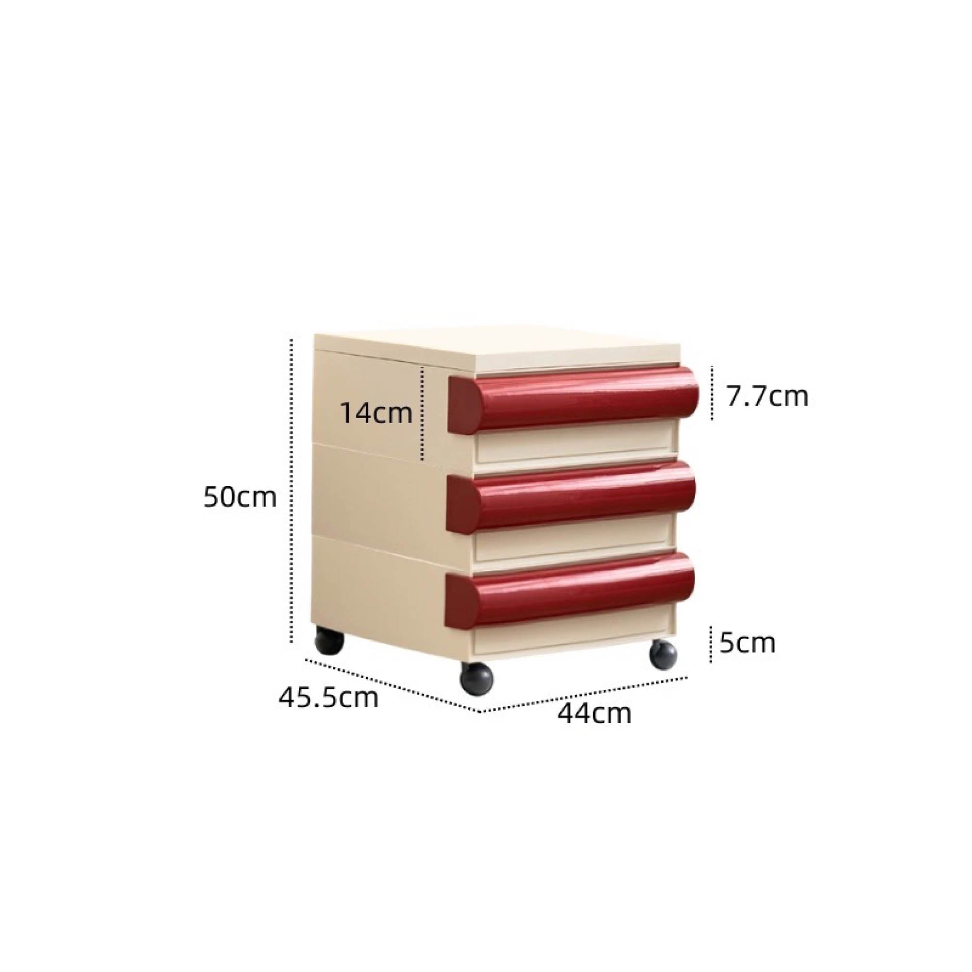 MONDO Mobile Storage Cabinet with Wheels (3 Tier)