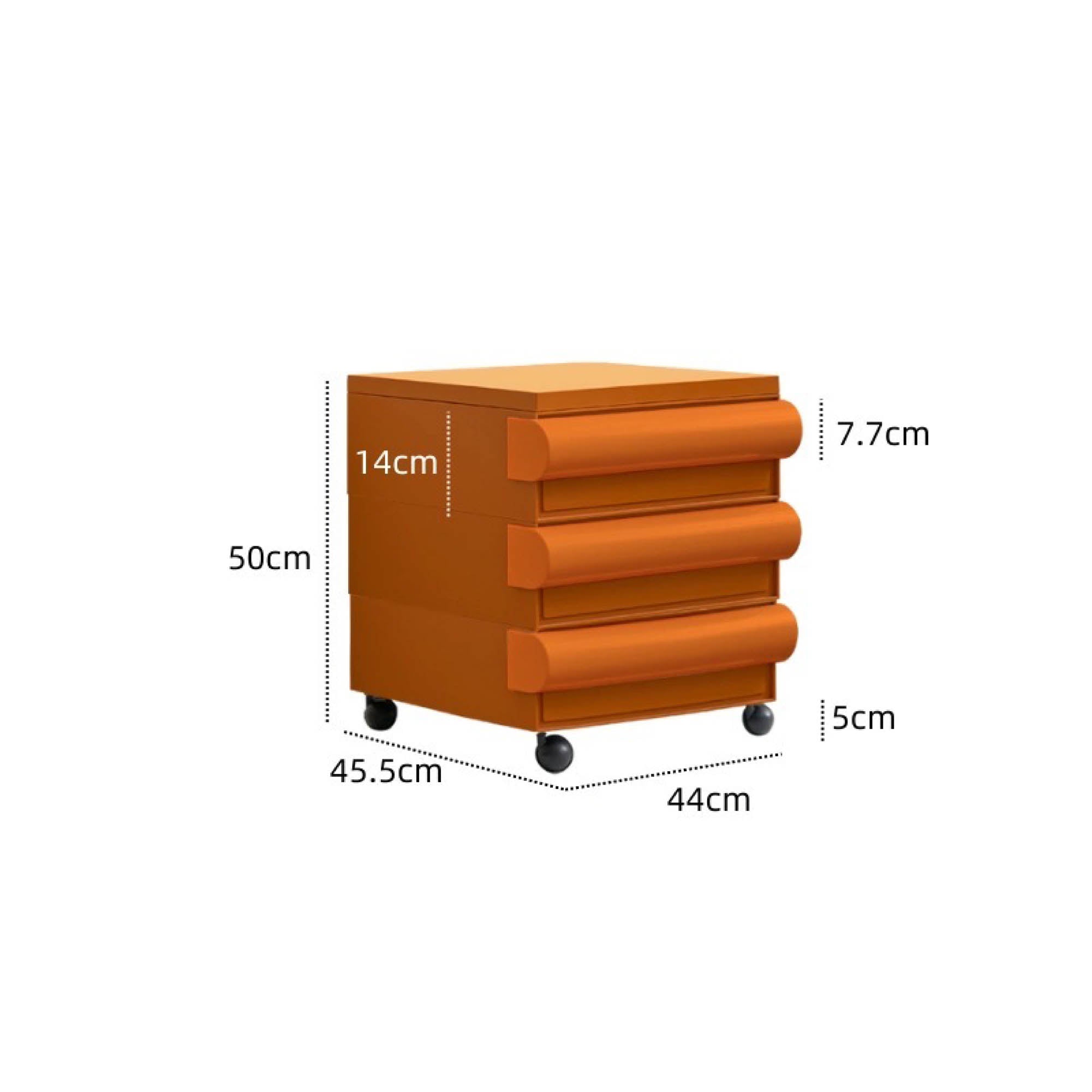 MONDO Mobile Storage Cabinet with Wheels (3 Tier)