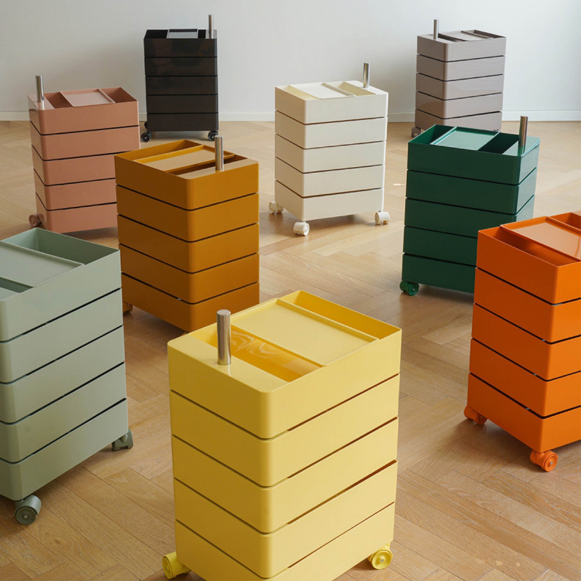 TOBI Mobile Storage Cabinet with Wheels (5 Tier)
