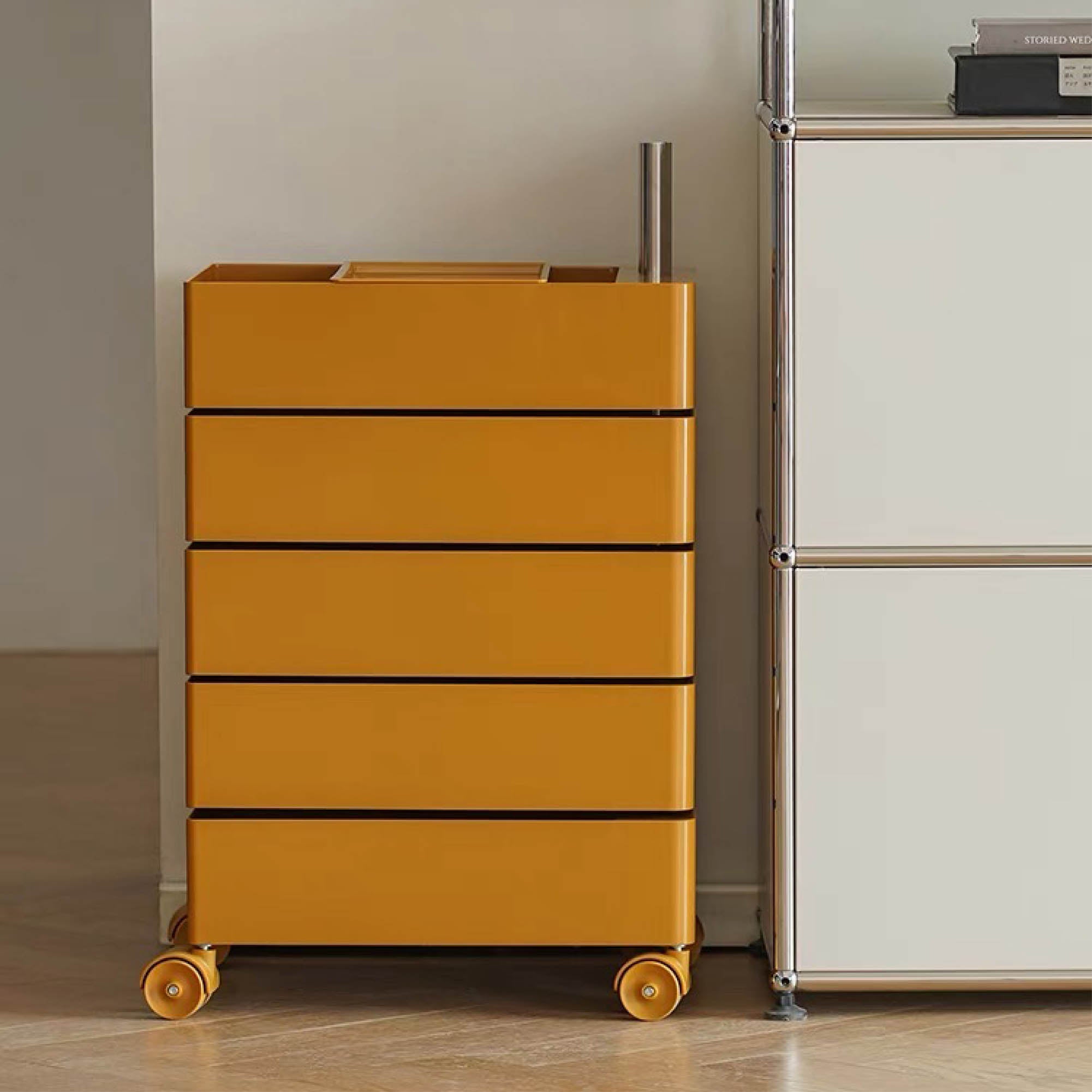 TOBI Mobile Storage Cabinet with Wheels (5 Tier)
