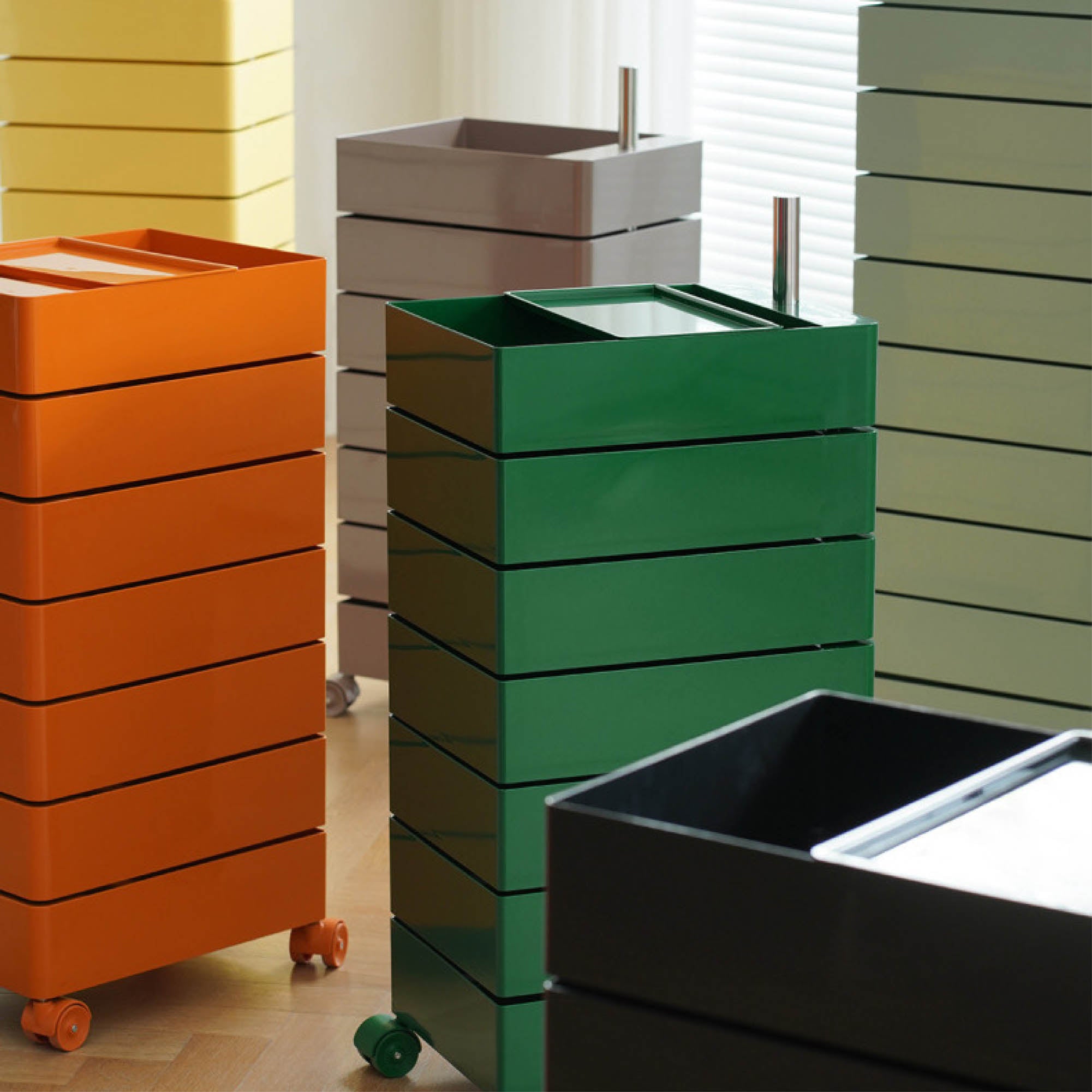 TOBI Mobile Storage Cabinet with Wheels (5 Tier)