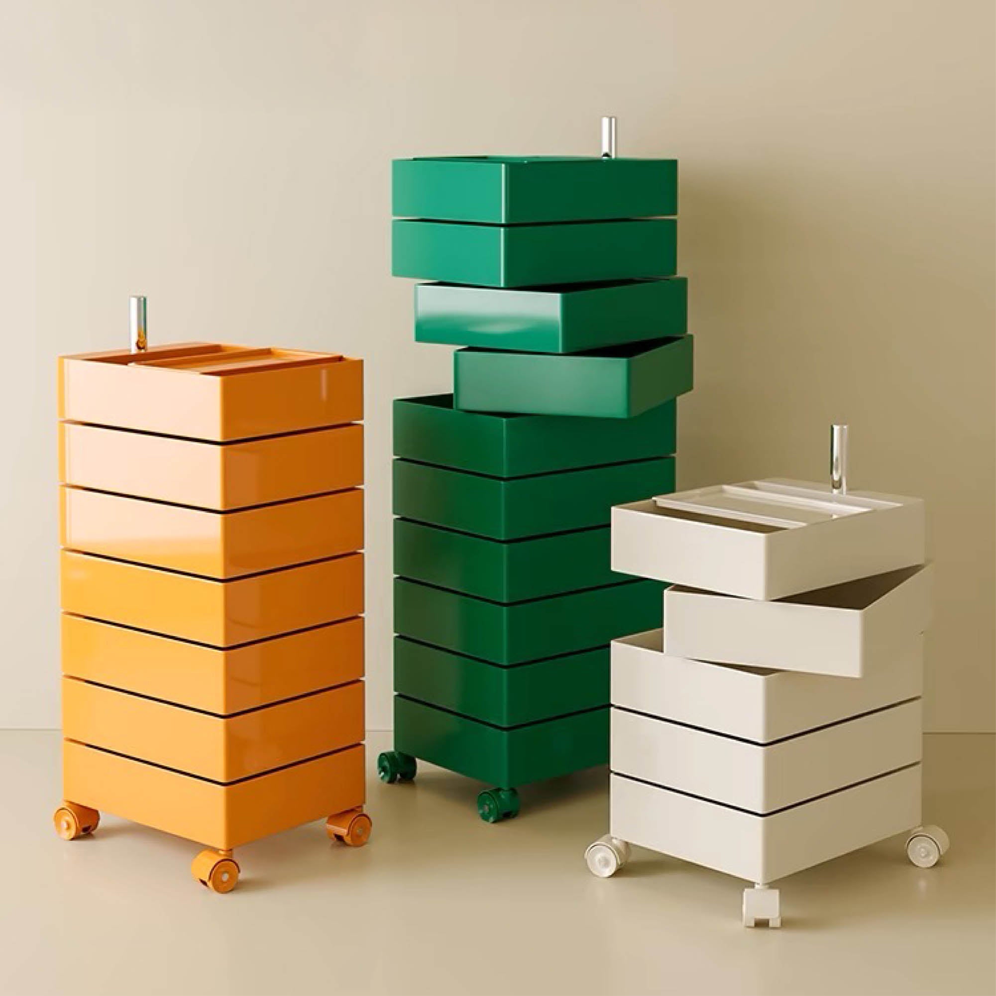 TOBI Mobile Storage Cabinet with Wheels (5 Tier)