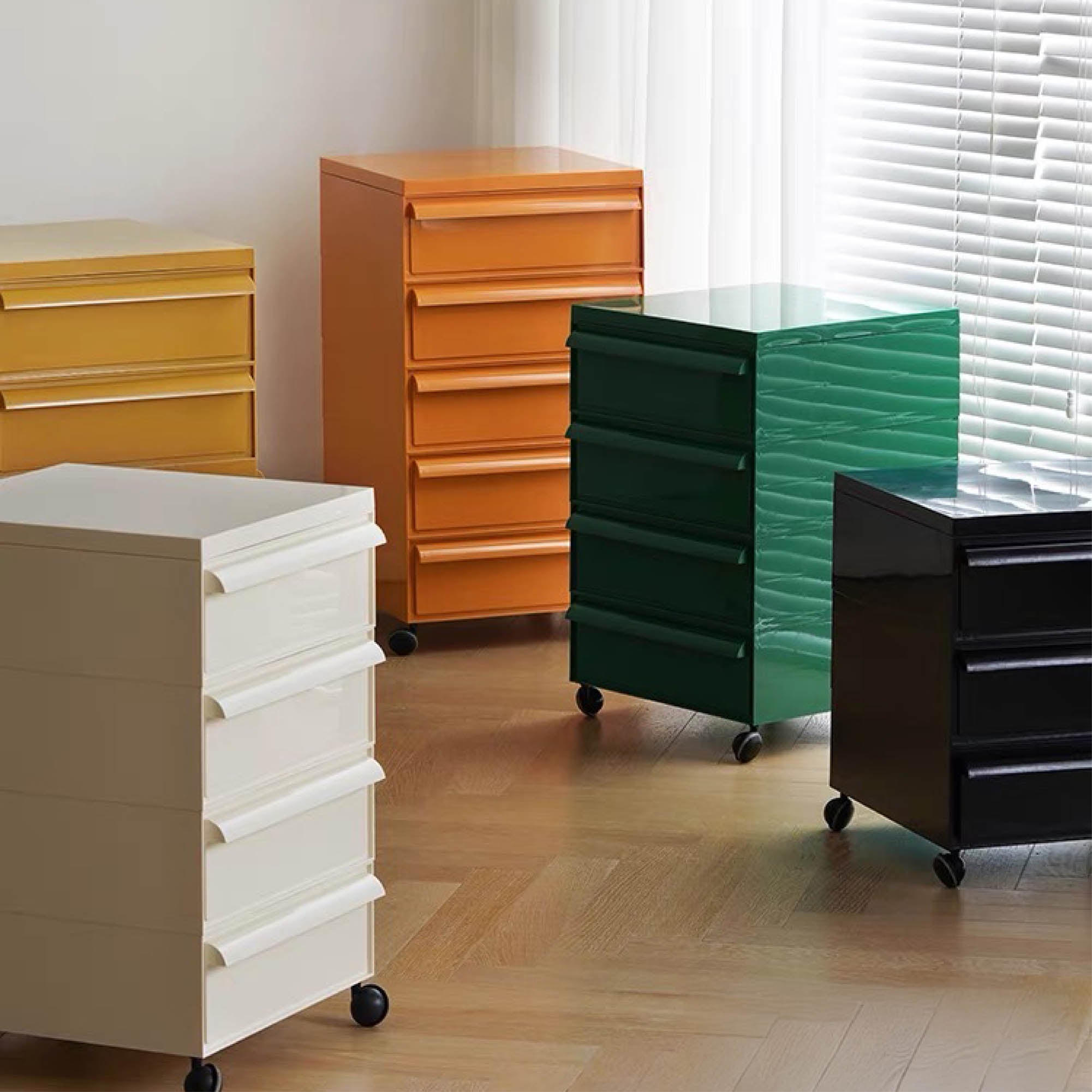 BYRON Mobile Storage Cabinet with Wheels (5 Tier)