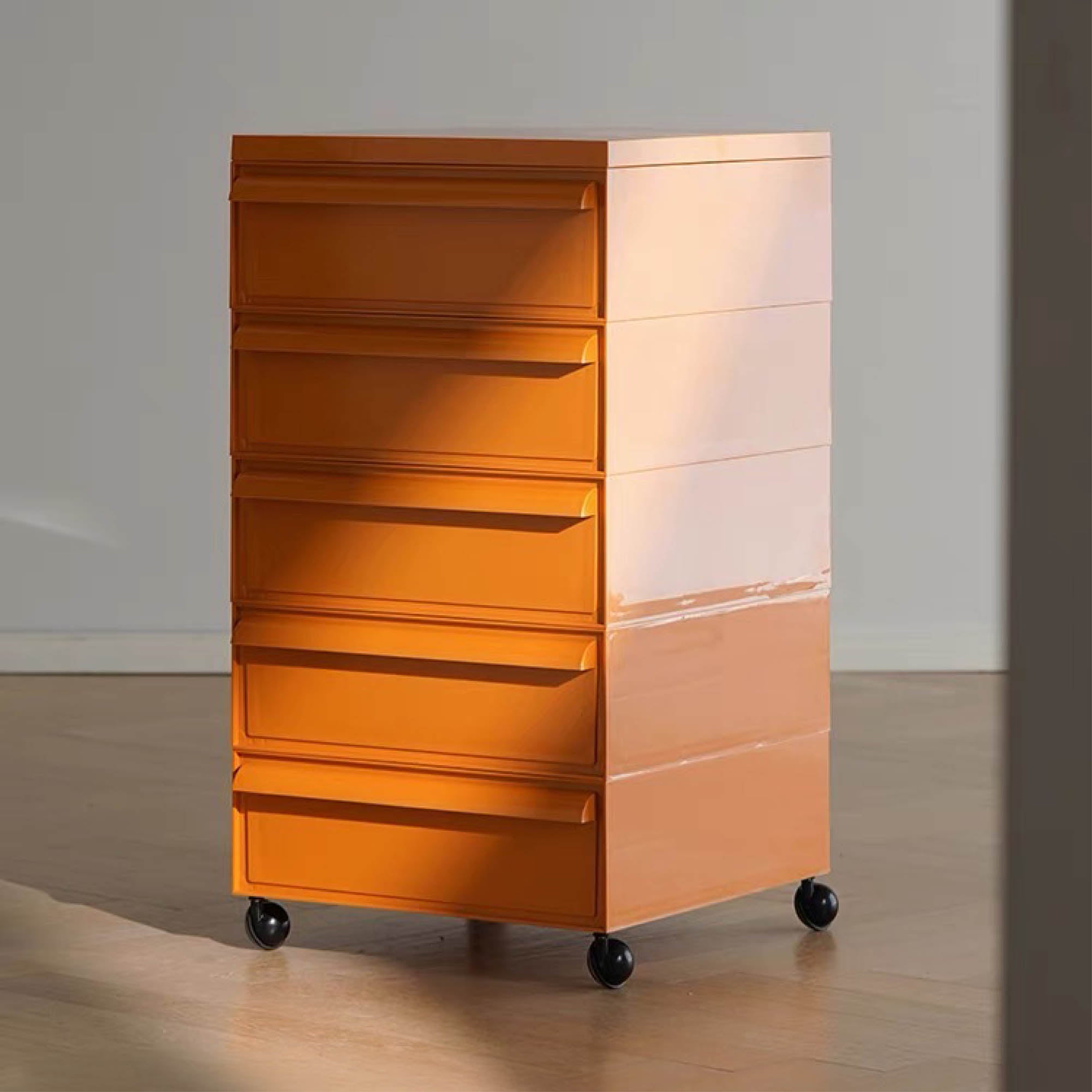 BYRON Mobile Storage Cabinet with Wheels (5 Tier)