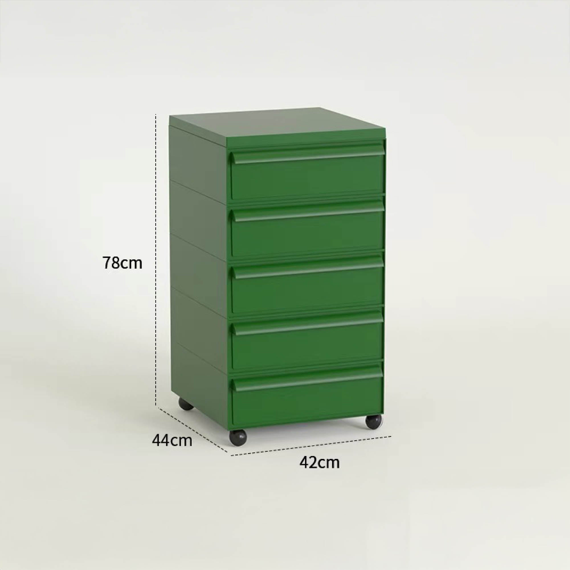 BYRON Mobile Storage Cabinet with Wheels (5 Tier)