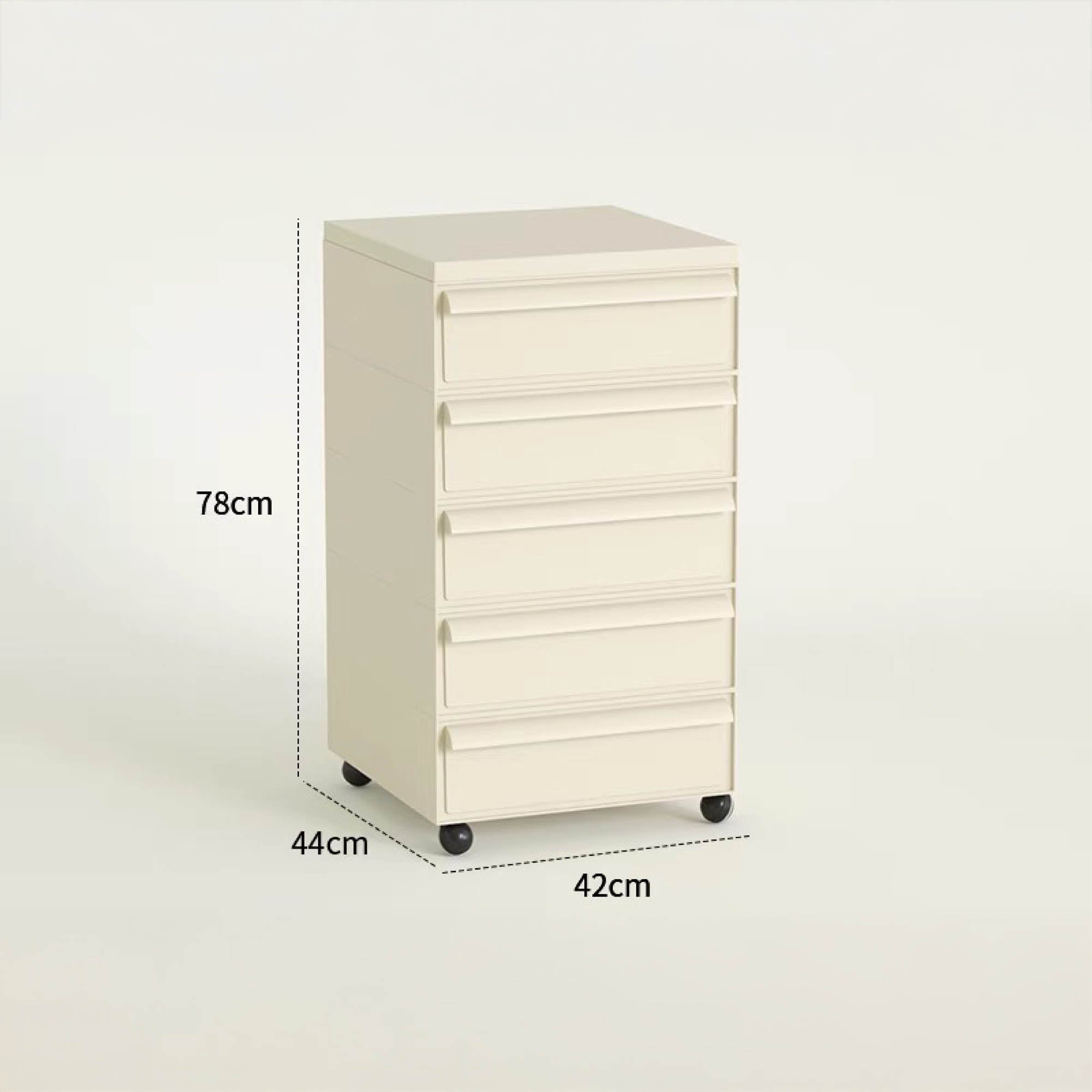 BYRON Mobile Storage Cabinet with Wheels (5 Tier)