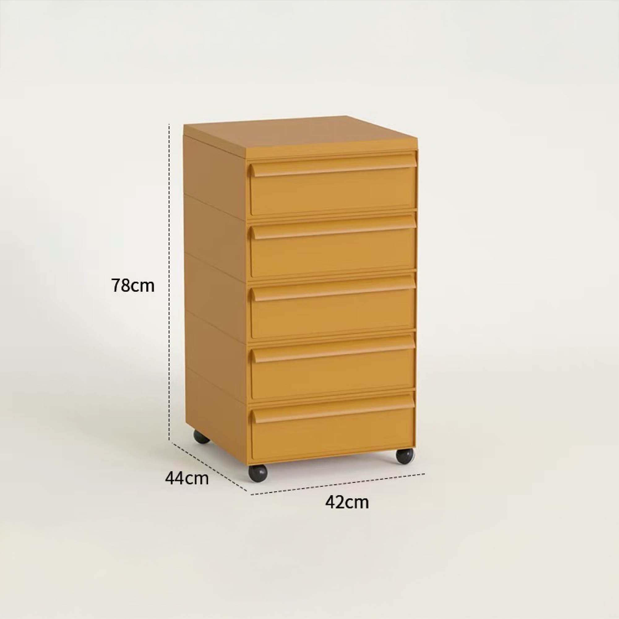 BYRON Mobile Storage Cabinet with Wheels (5 Tier)