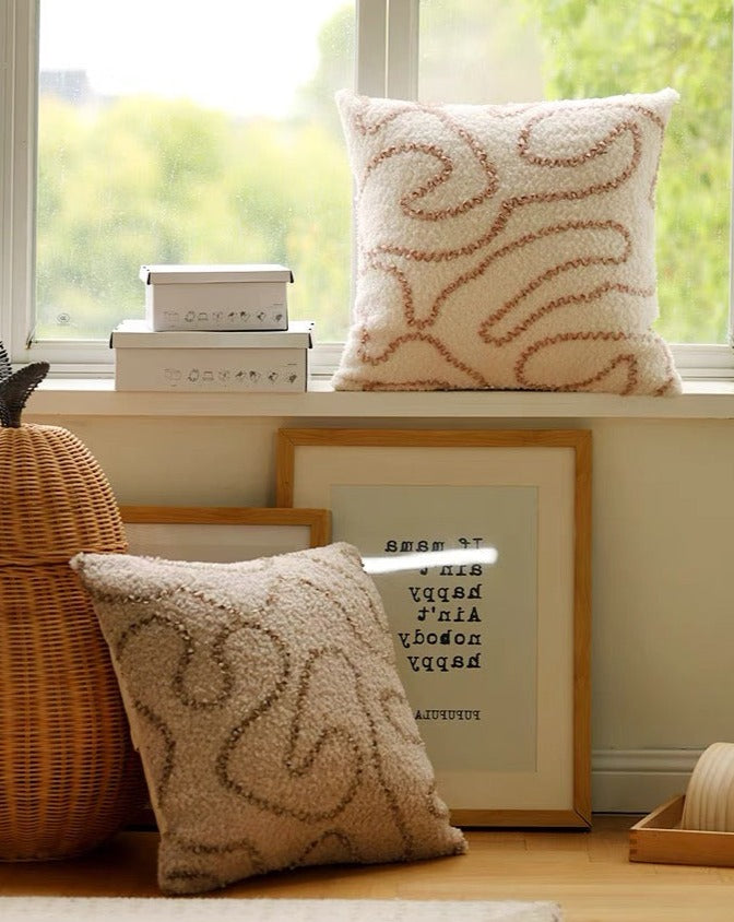 Cushion Cover with Sequin Squiggle