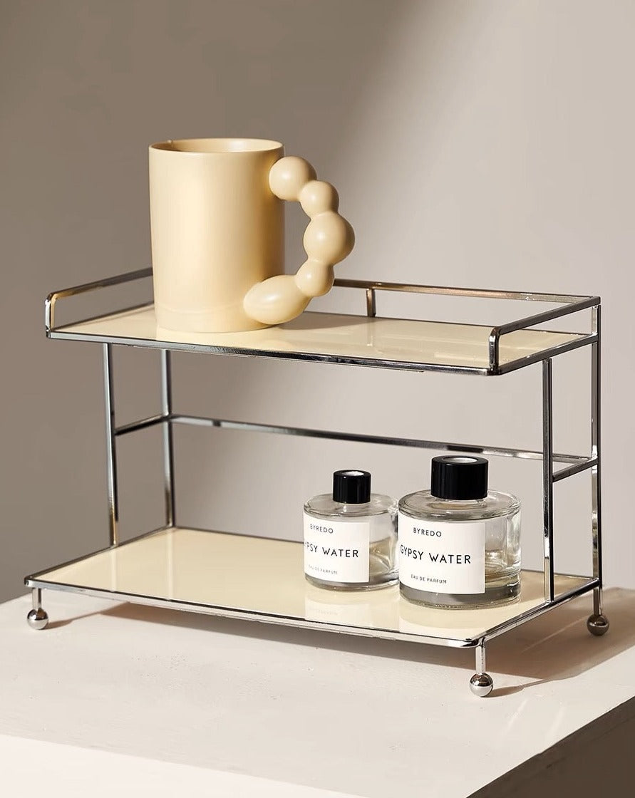 Double Layered Metal Shelf