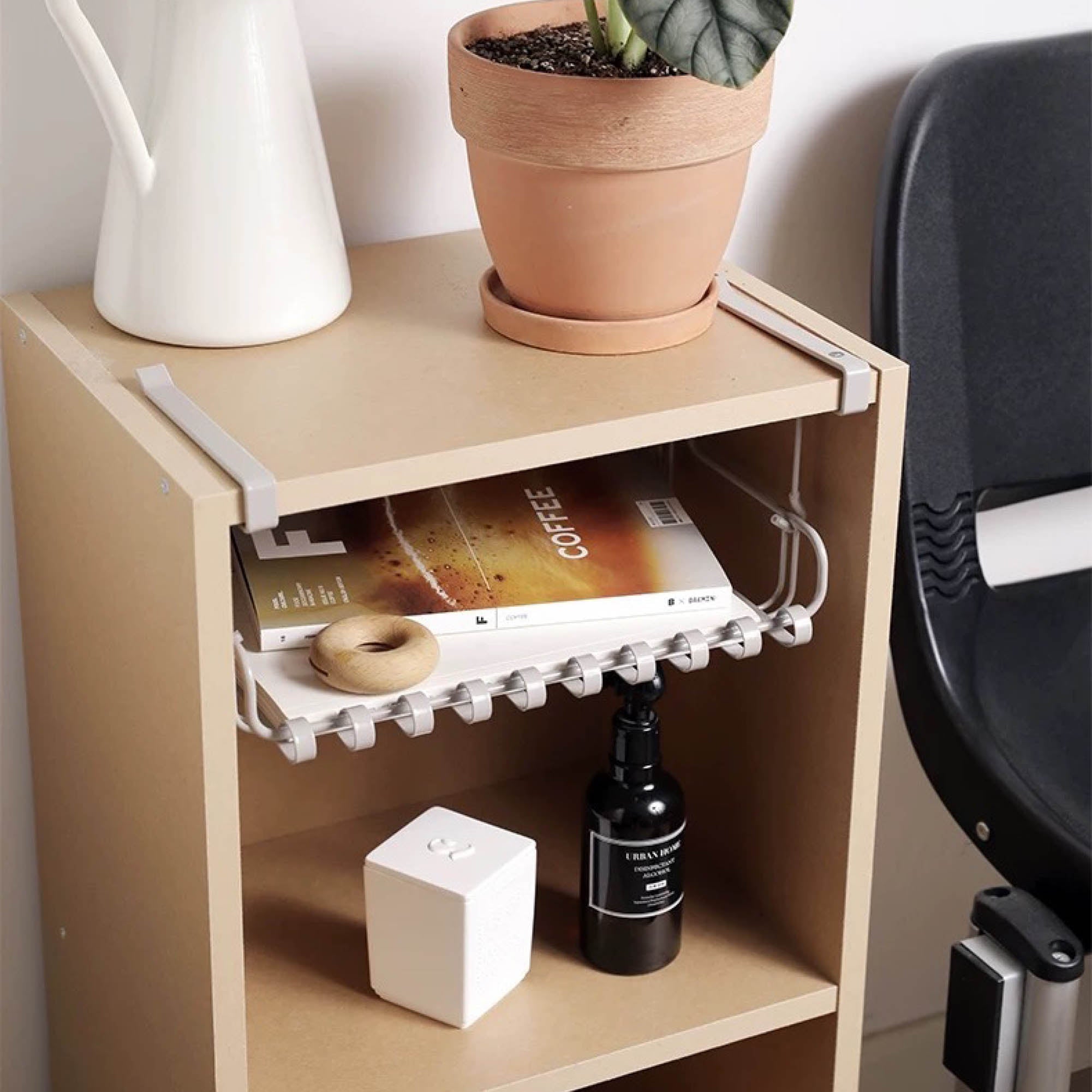 Hanging Under Cabinet Multi-Purpose Shelf