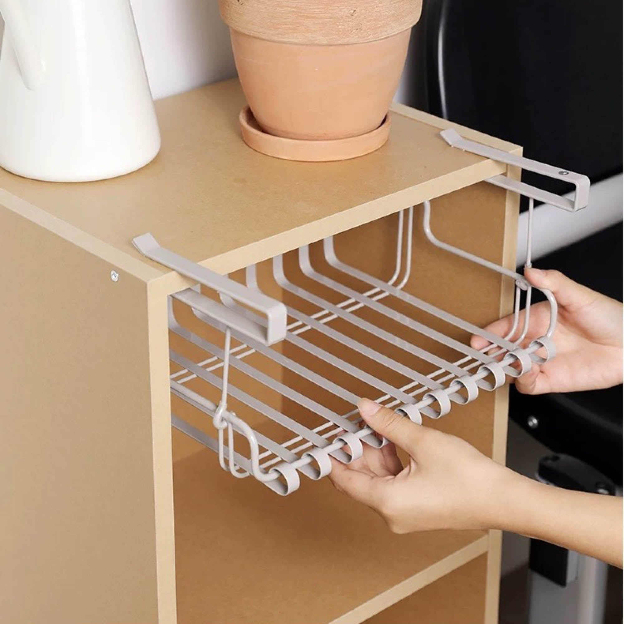 Hanging Under Cabinet Multi-Purpose Shelf