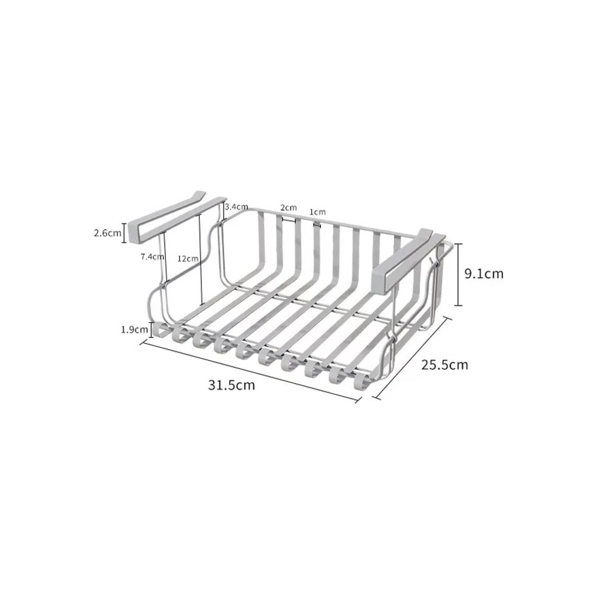 Hanging Under Cabinet Multi-Purpose Shelf