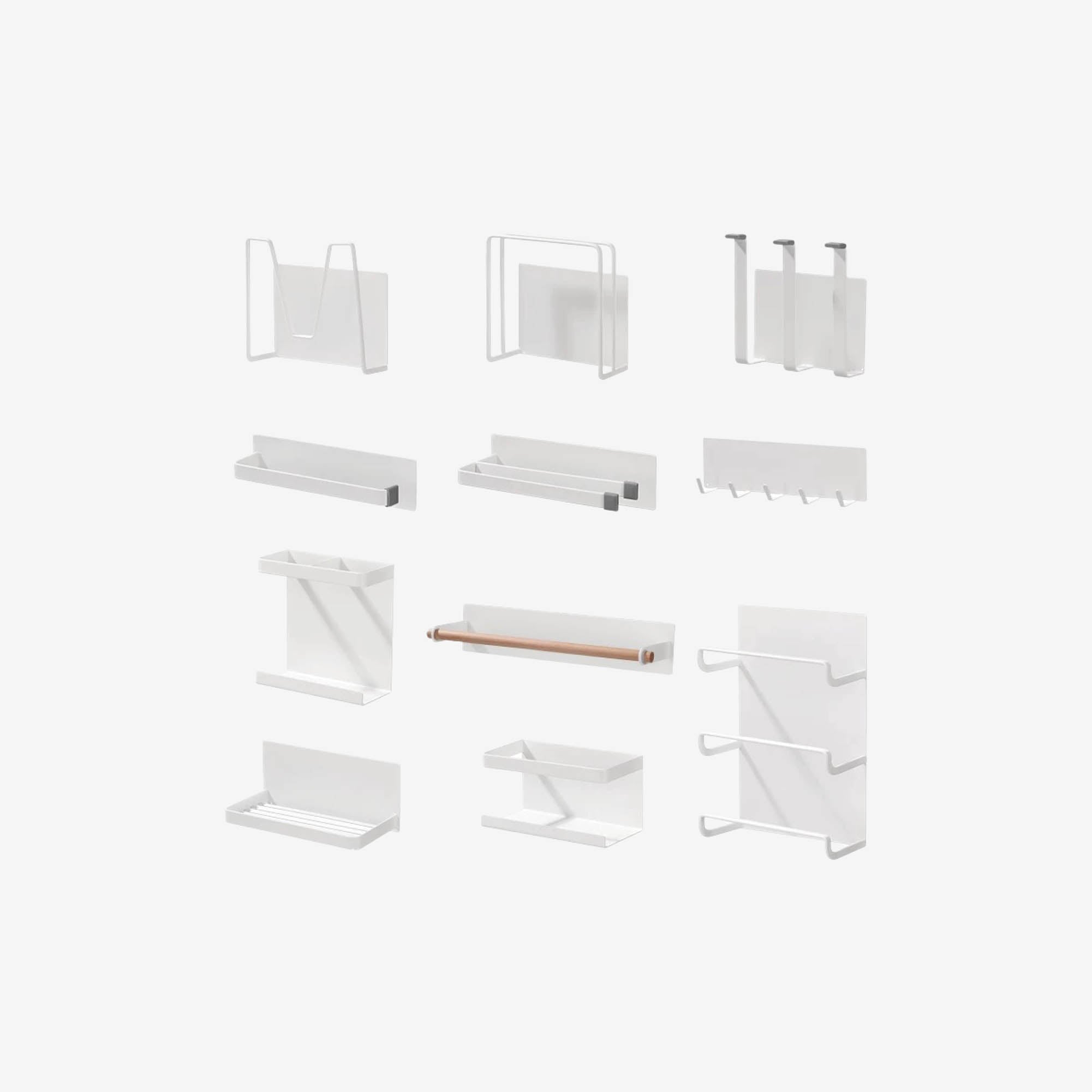 Magnetic Kitchen Storage System (Racks, Rods, Holders, & Hooks)
