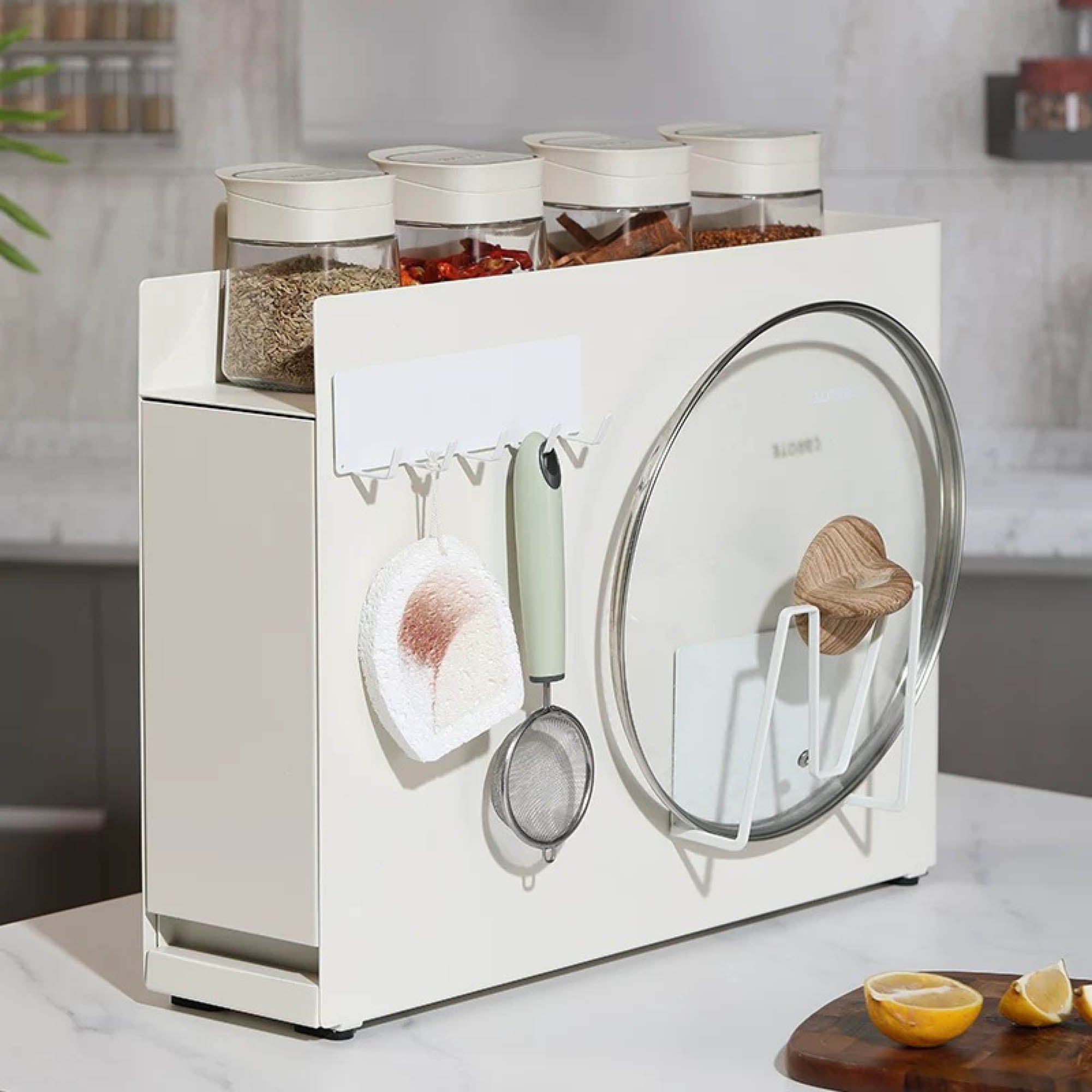 Magnetic Kitchen Storage System (Racks, Rods, Holders, & Hooks)