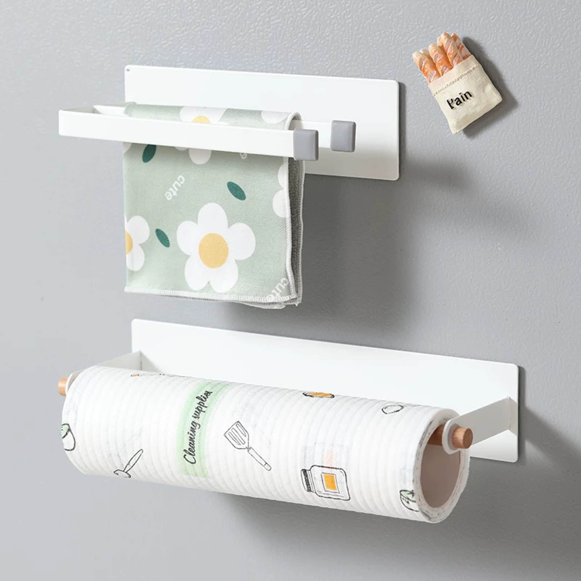 Magnetic Kitchen Storage System (Racks, Rods, Holders, & Hooks)