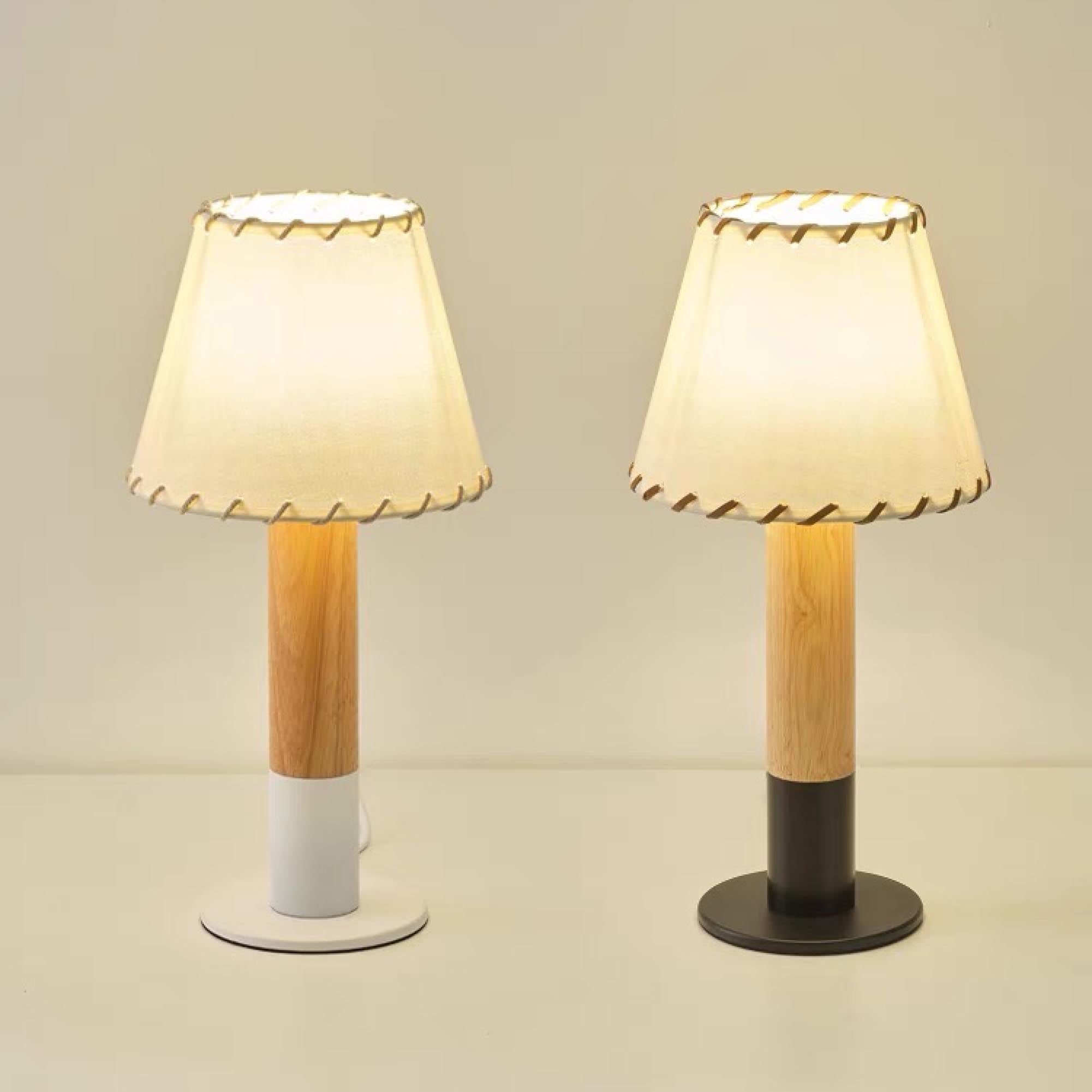 Stitch Table Lamp with Metal Base