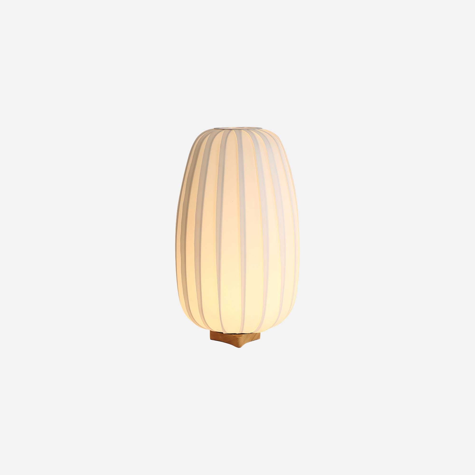 Wooden Base Tall Lantern