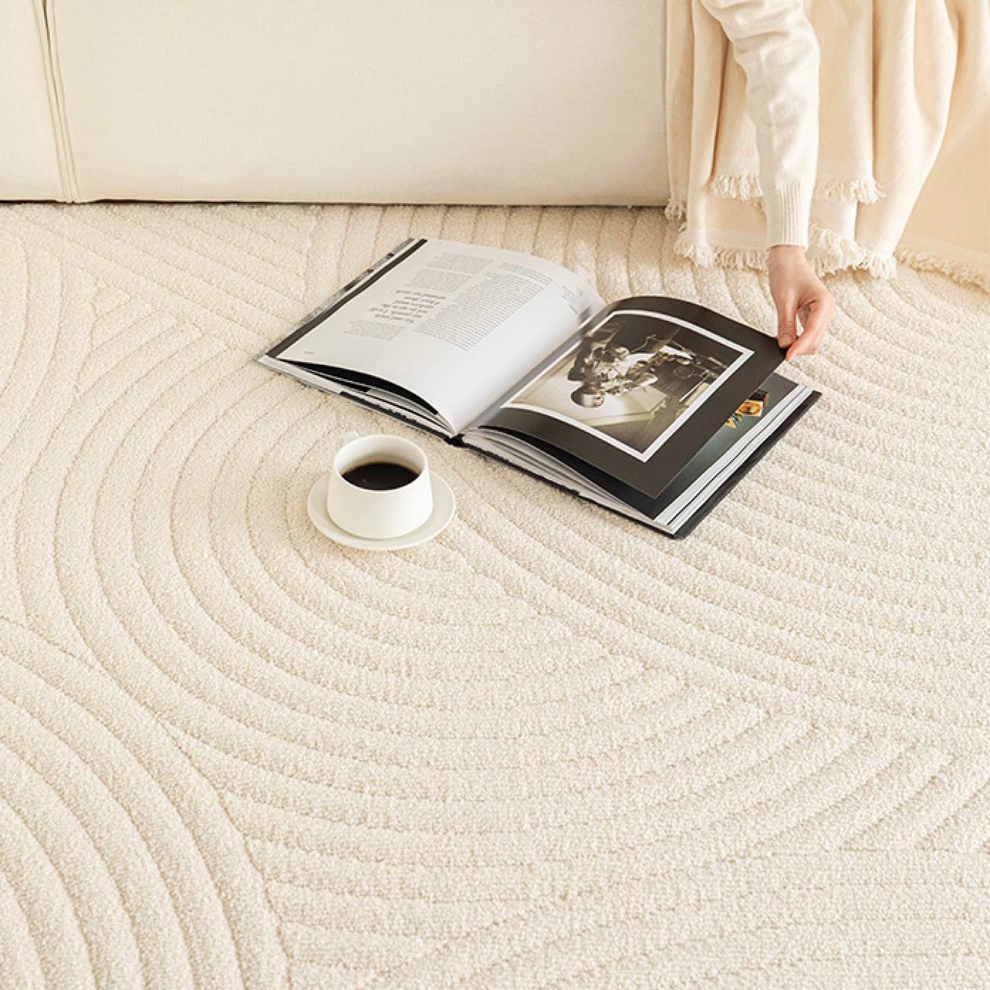CLOU Ivory Textured Rug