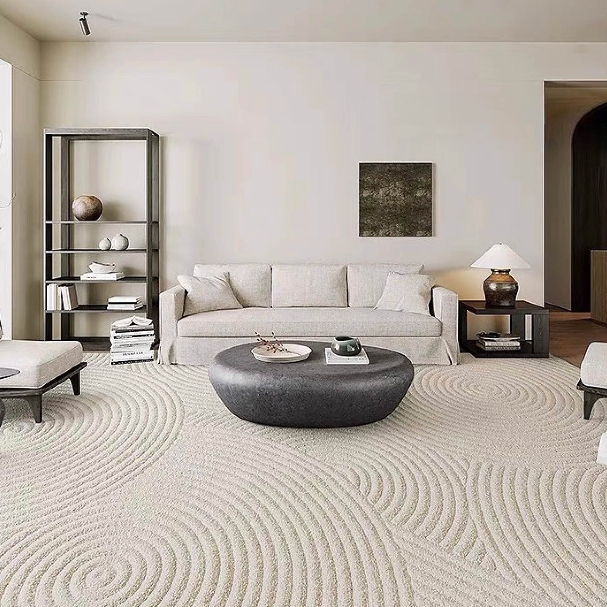 CLOU Ivory Textured Rug