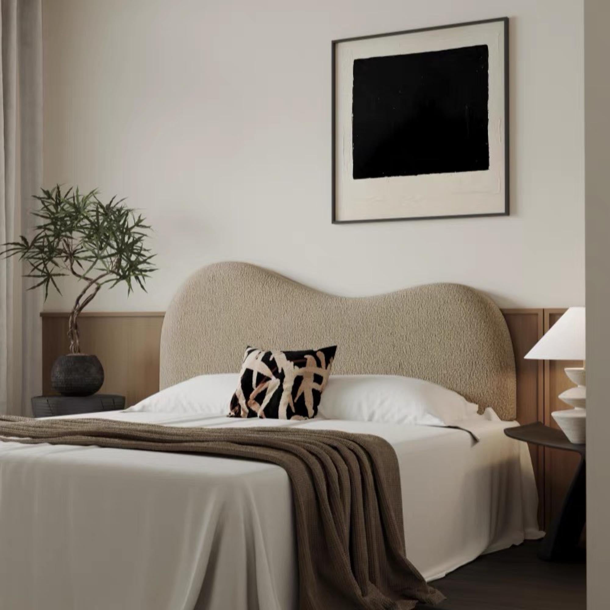 Wave Cushion Headboard Backrest
