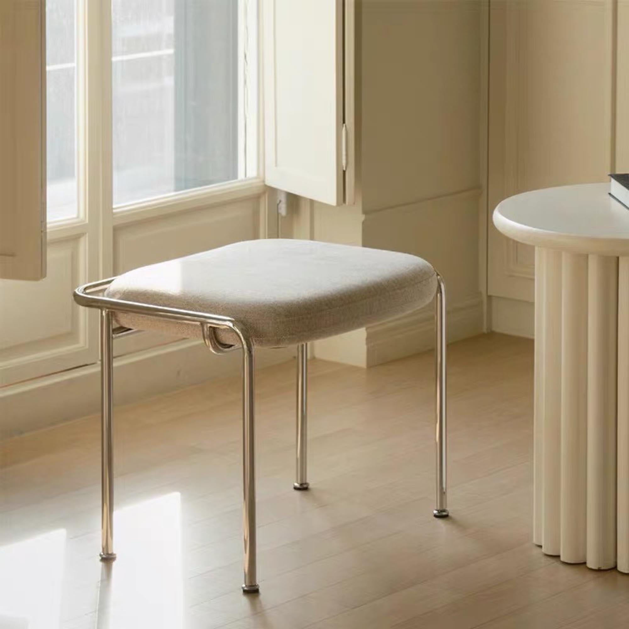CRESC Fabric Stool