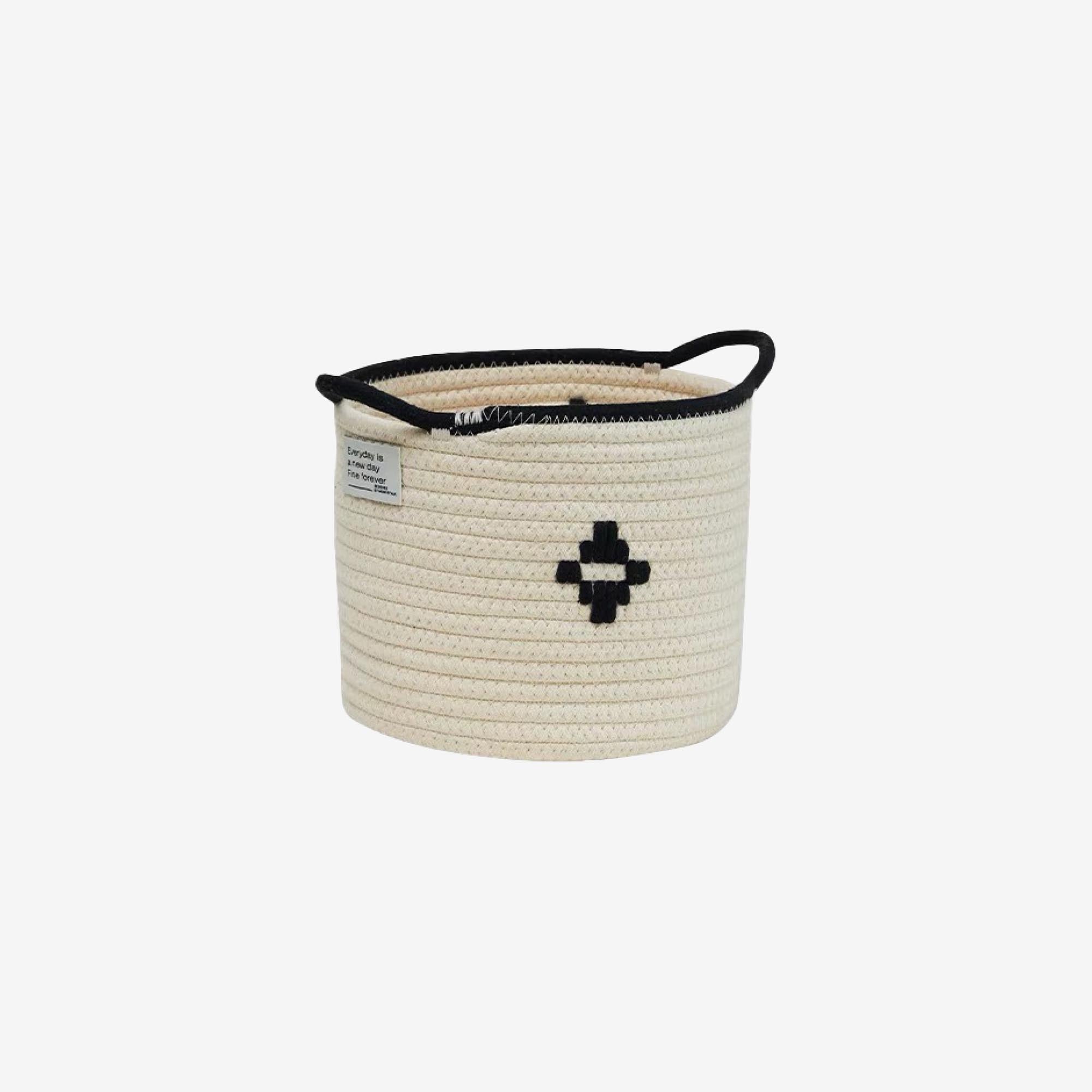 Aztec Print Woven Basket