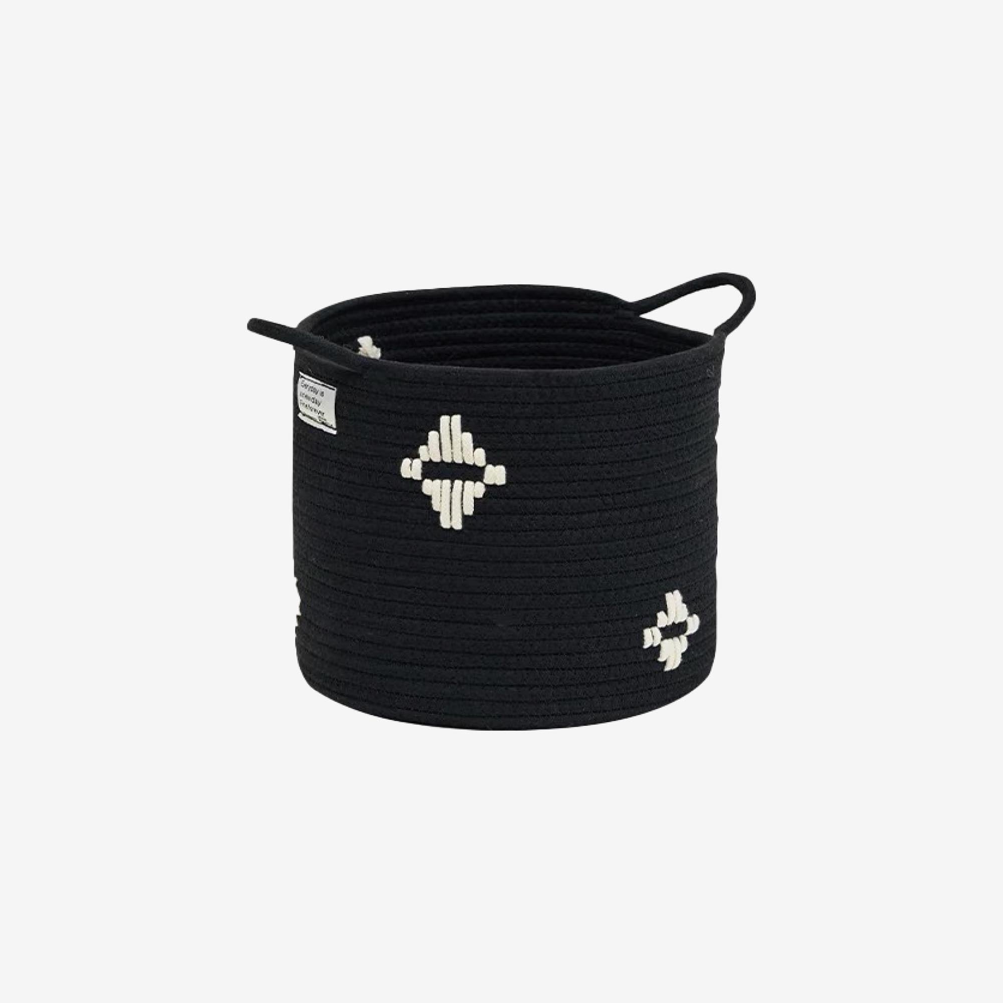 Aztec Print Woven Basket