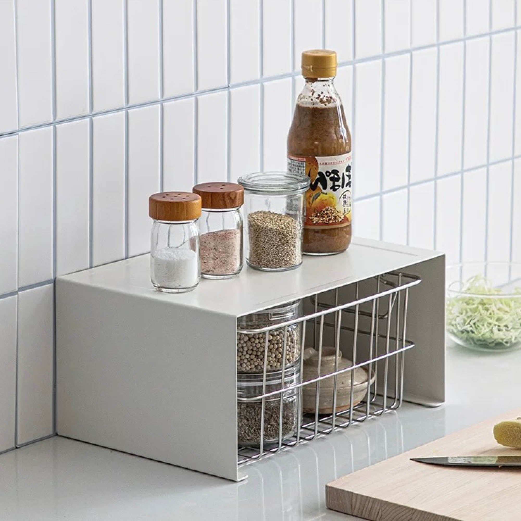 Storage Rack with Basket